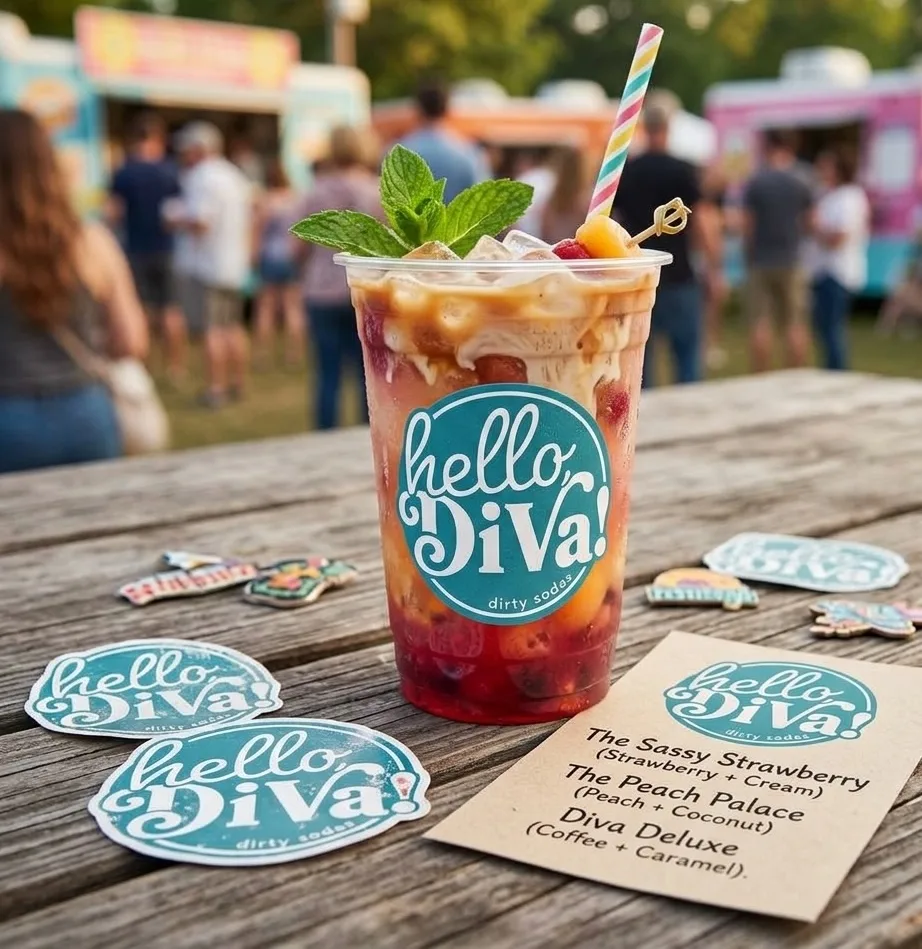 Hello Diva packaging and signage