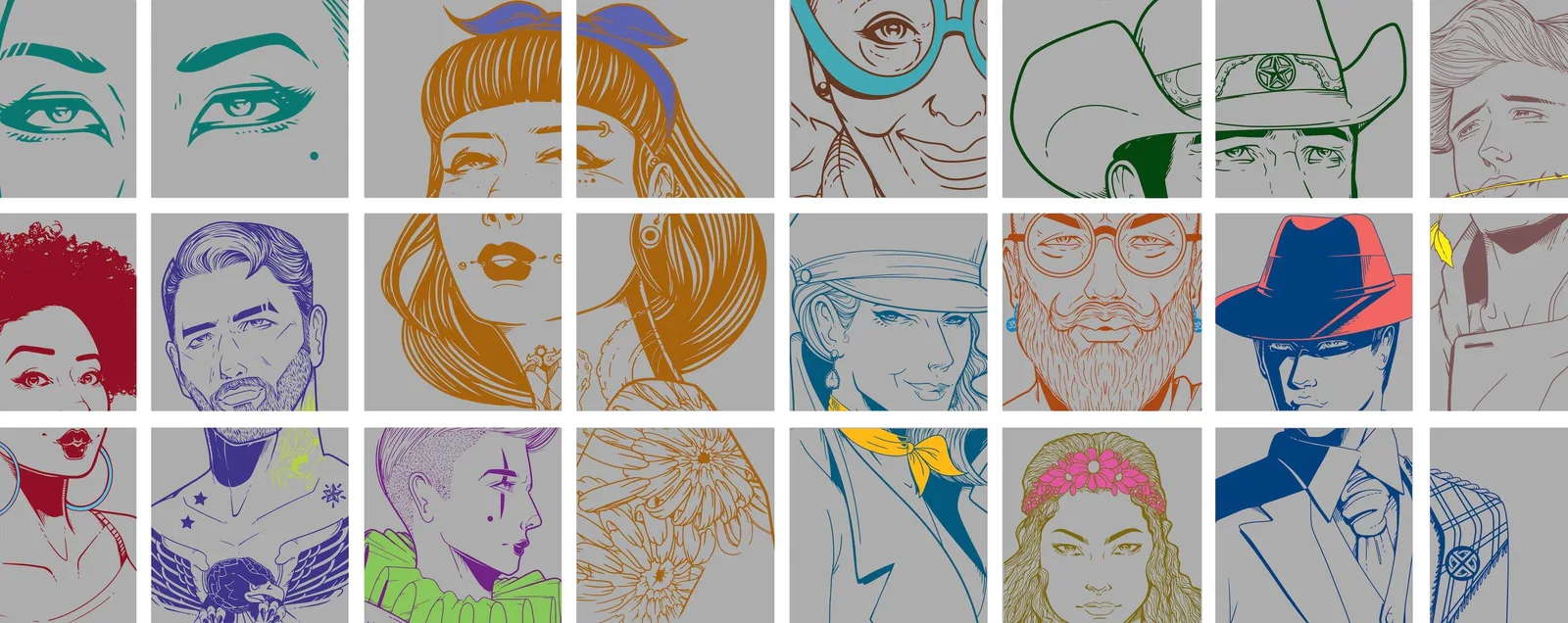 Siren Rock character illustration system