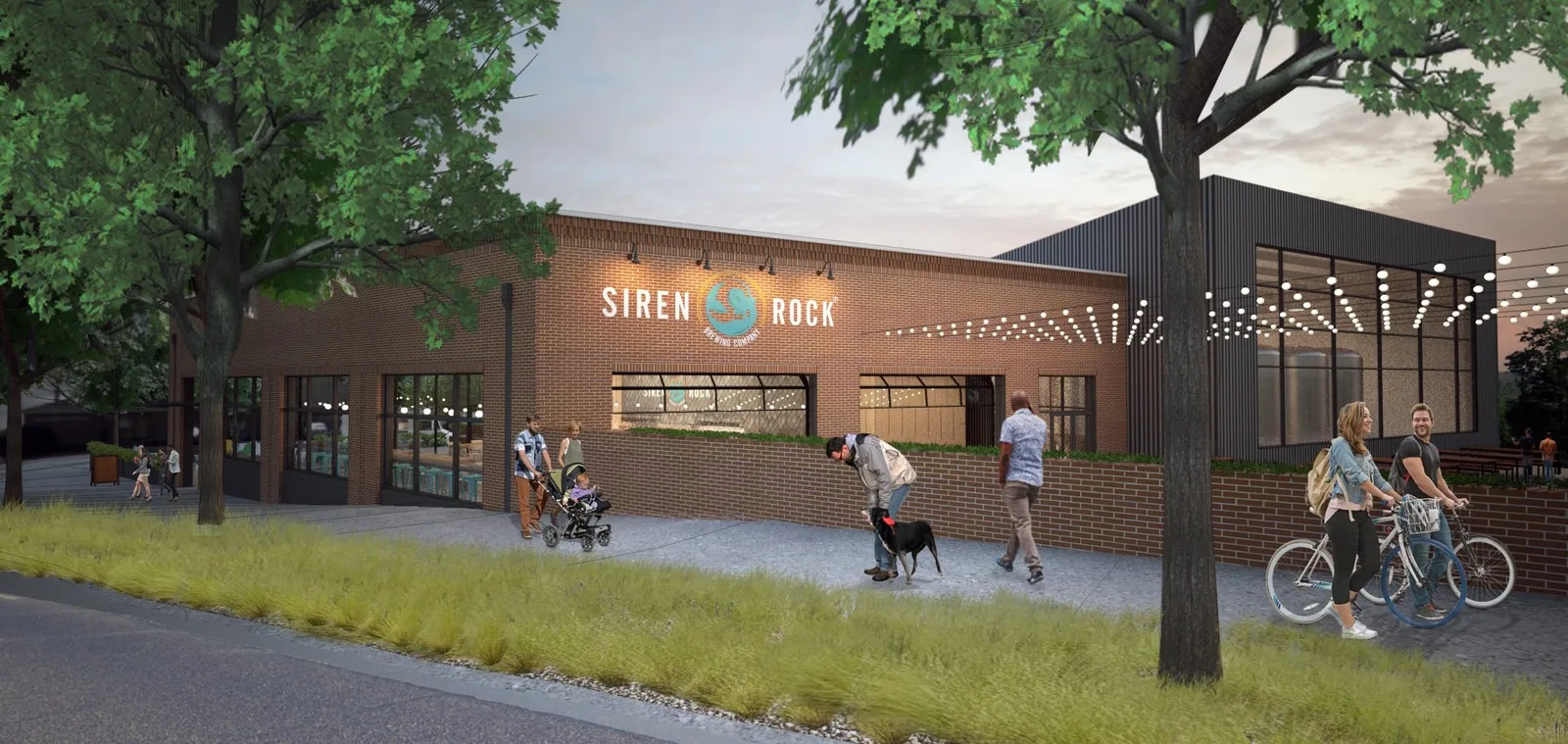 Siren Rock Brewing Company exterior rendering