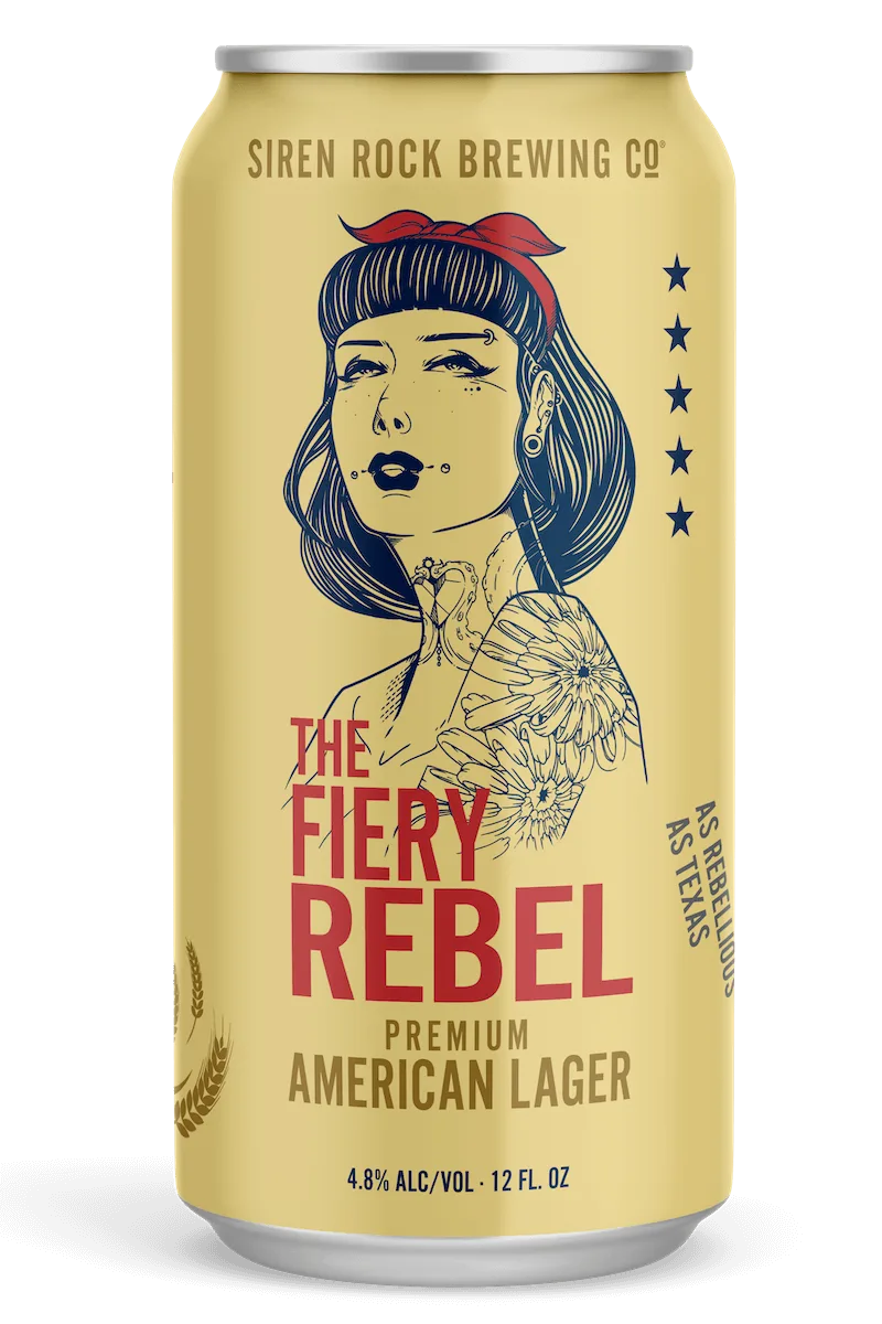 Fiery Rebel American Lager