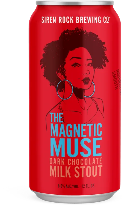 magnetic muse beer label and can design