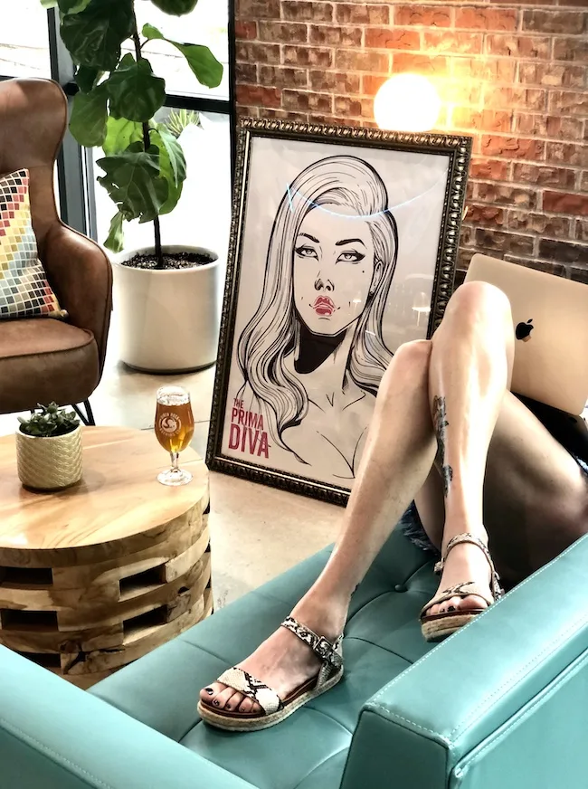 Siren Rock taproom seating area