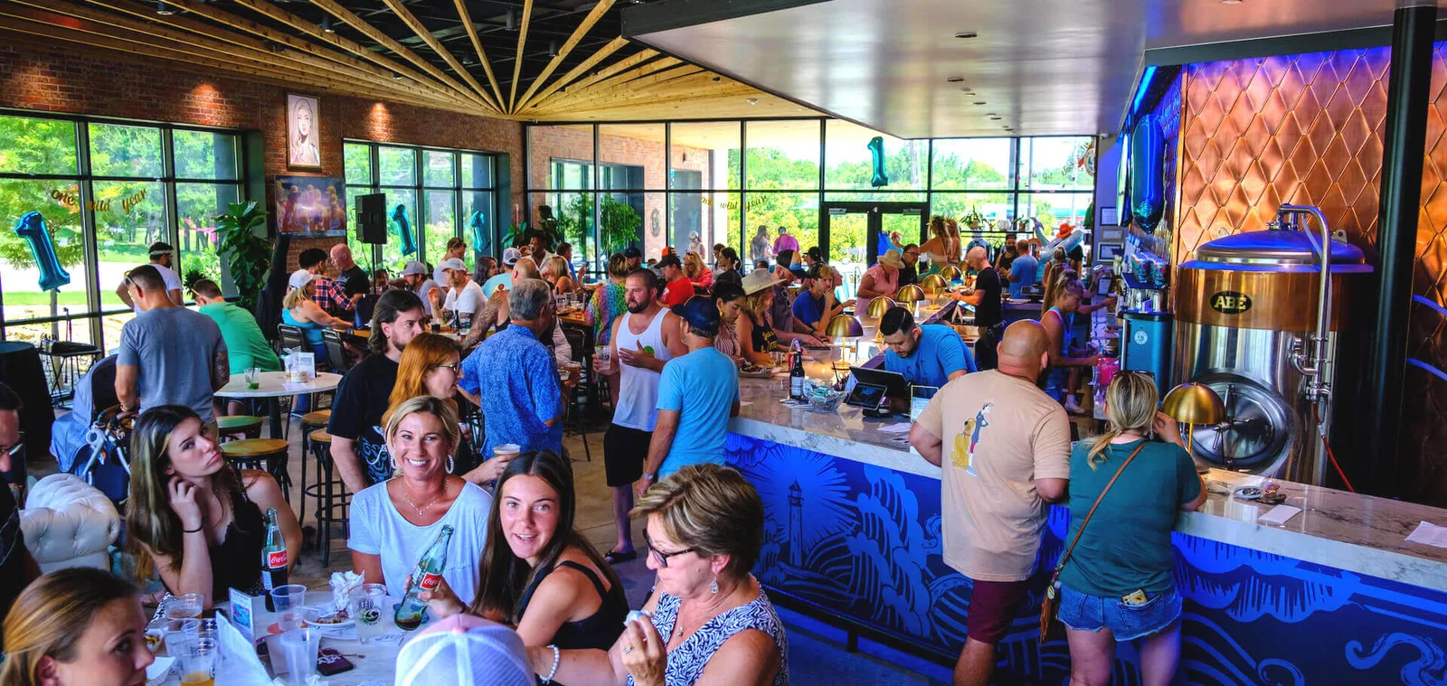 Siren Rock Brewing Company taproom interior