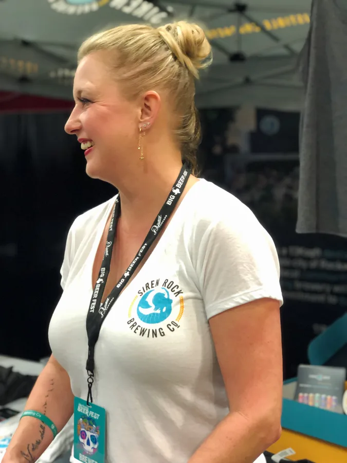 Eva Cannon at a hospitality event